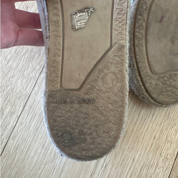 OFFICE - Leather Lace Up Espadrilles in Off White - Picture 6 of 7